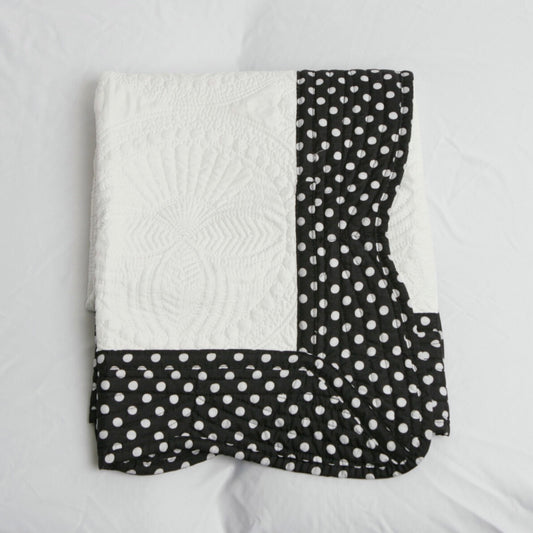 Black Polka Dot Quilt