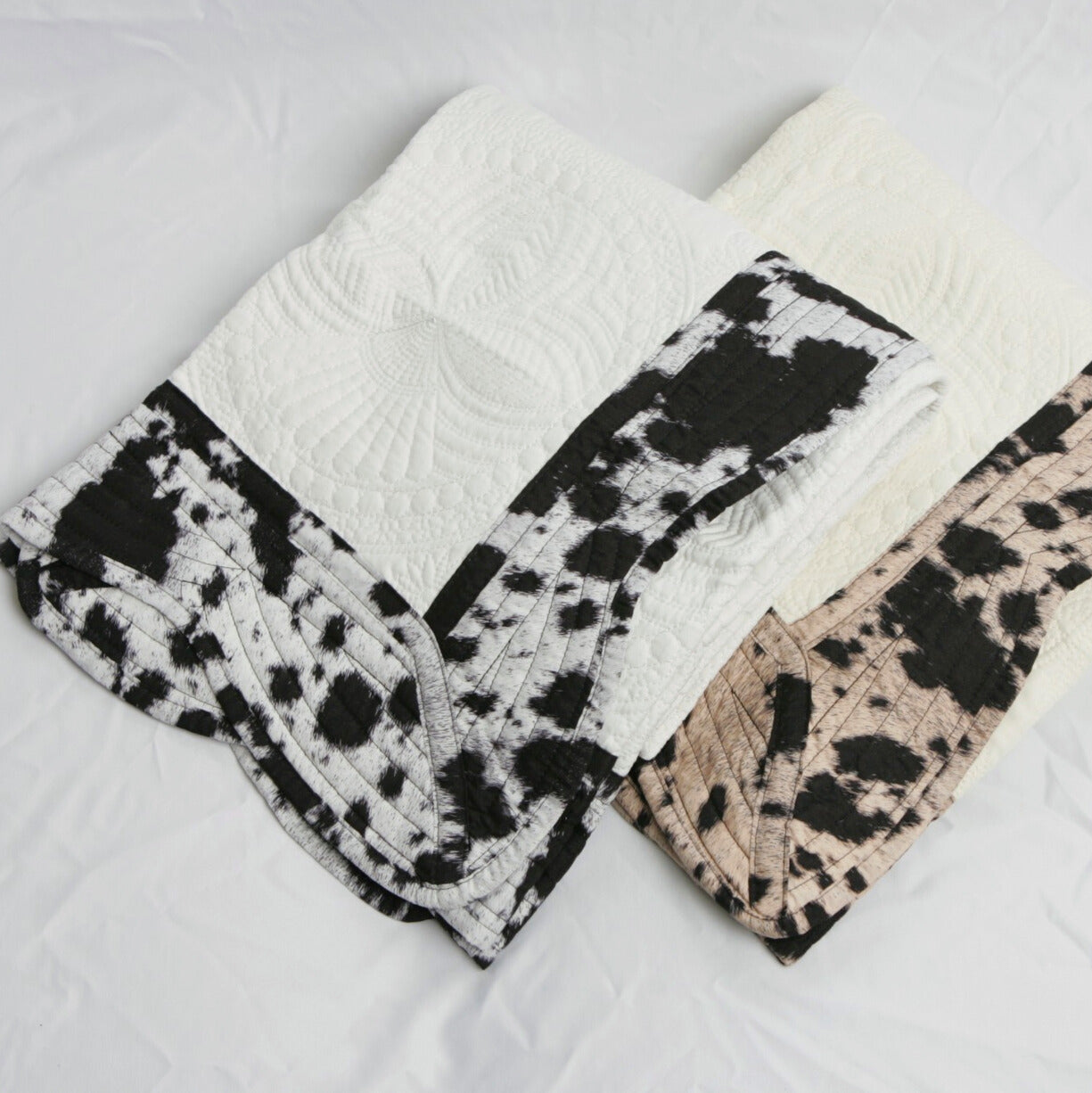 Black Cow Print Quilt