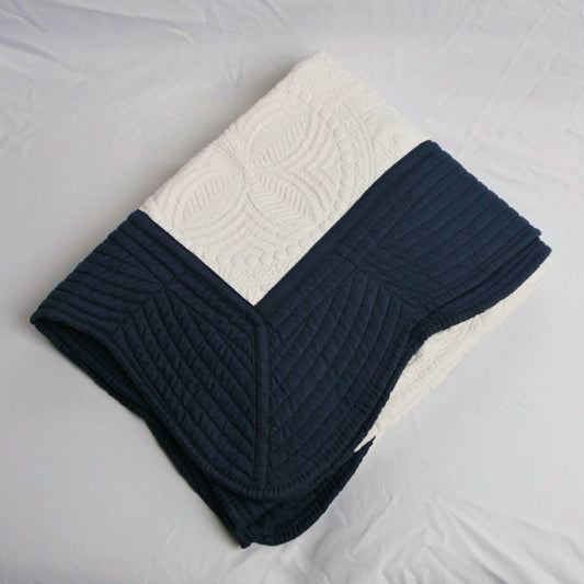 Navy Blue Trim Quilt