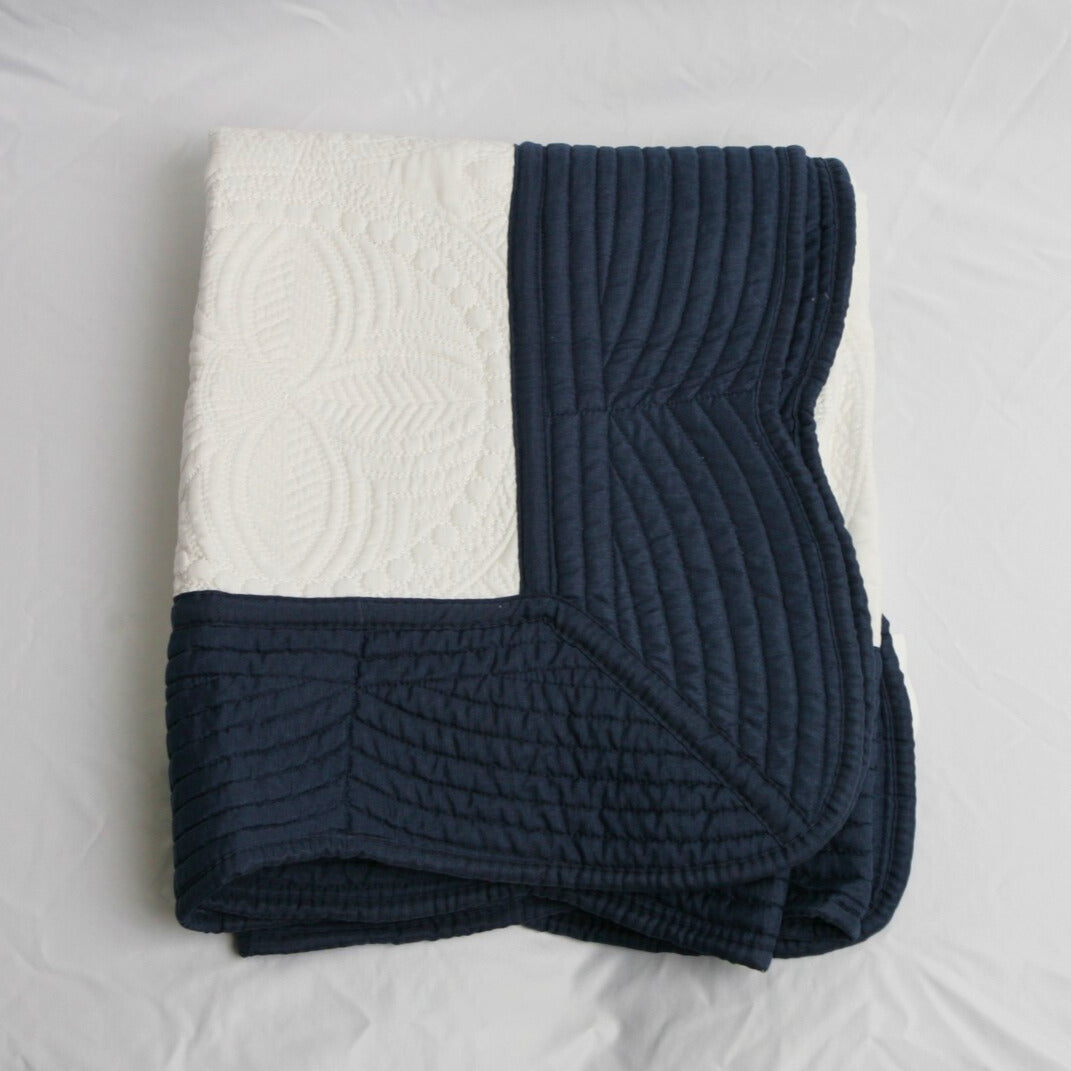 Navy Blue Trim Quilt