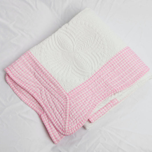 Pink Gingham Quilt