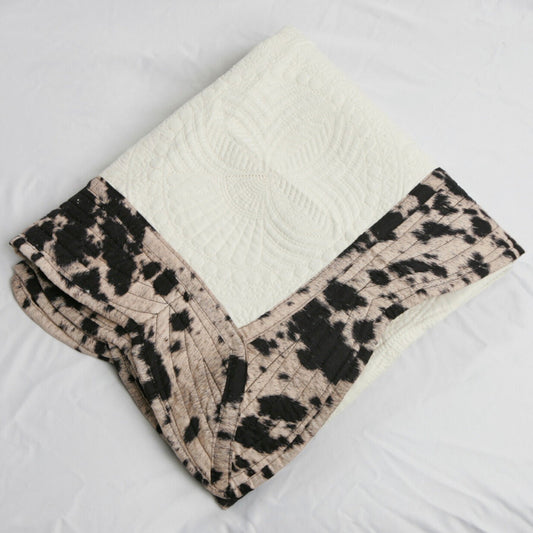 Brown Cow Print Quilt